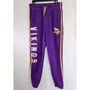 Minnesota Vikings Sweatpants Mens M Purple NFL Football Team Apparel Fleece